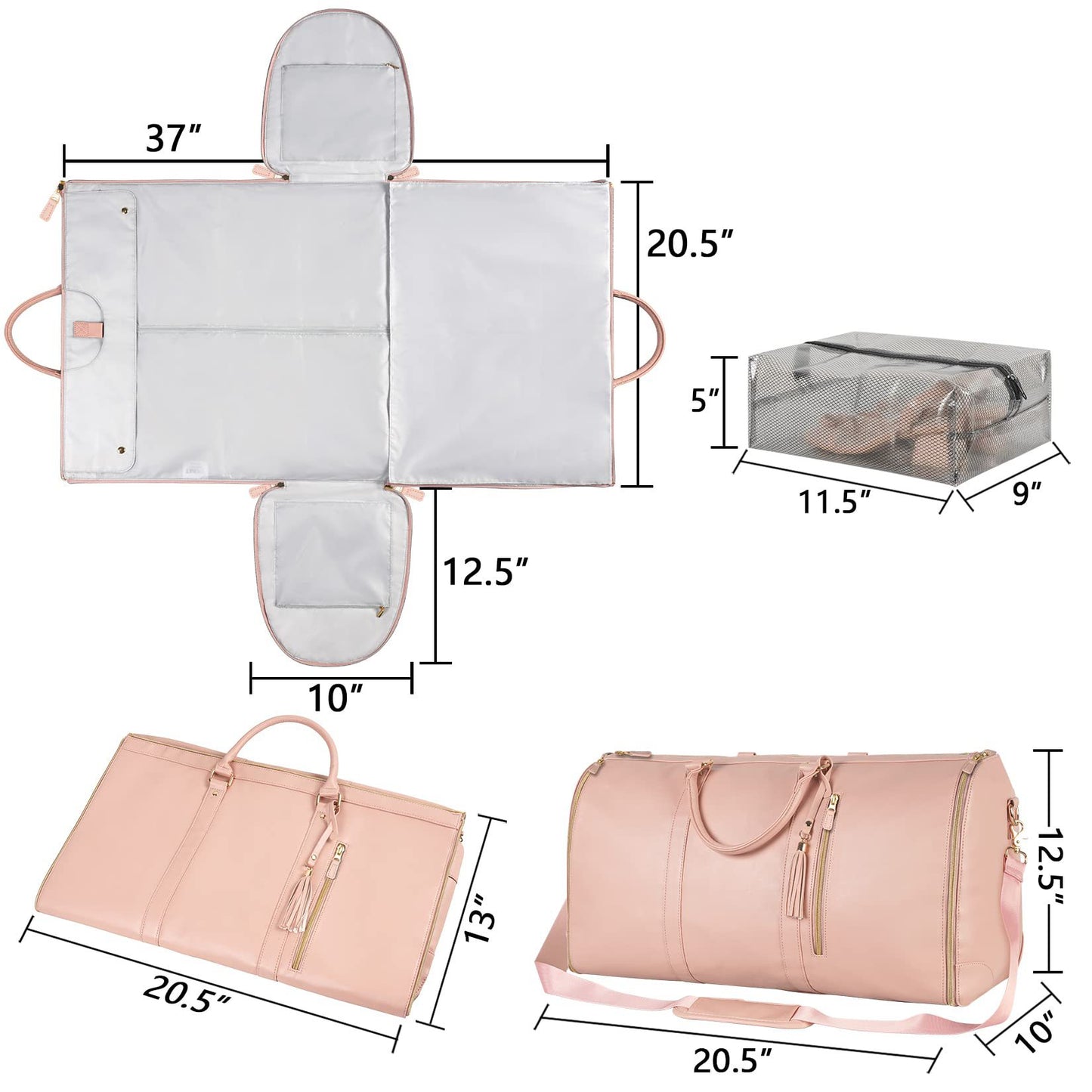 Large Capacity Waterproof Travel Duffle Bag for Women